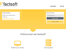 Tablet Screenshot of factsoft.de